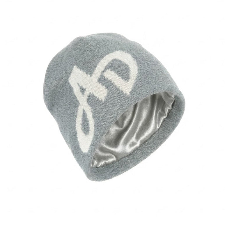 Graue Mütze