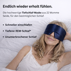 Tiefschlaf-Maske Mitternachtsblau
