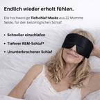 Tiefschlaf-Maske Schwarz